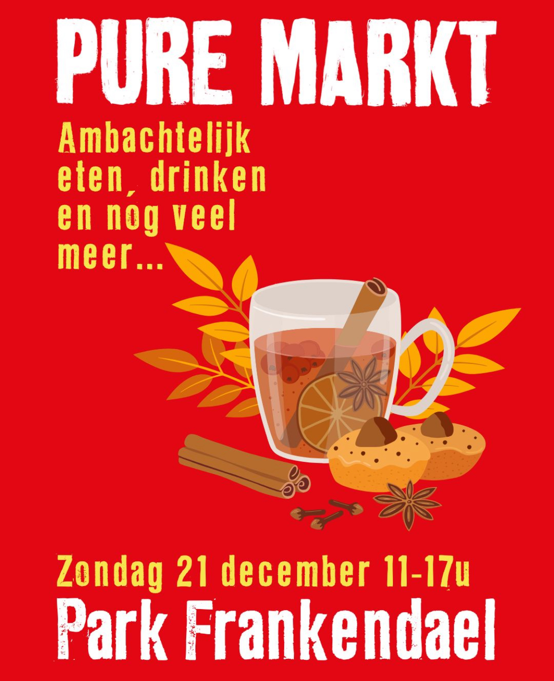 Wintermarkt met lichtjes